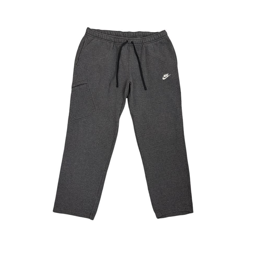 Nike XXL Loose Baggy Gray Fleece Street Lounge Cargo Pocket Sweatpants